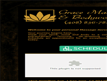 Tablet Screenshot of gracemassage.com